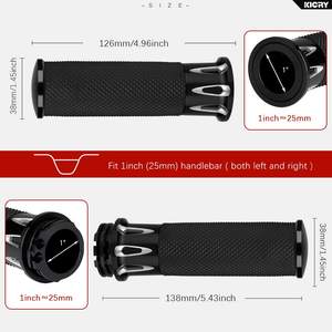 Poignée de moto rétro 25 mm en alliage d'aluminium universelle à coller, style modifié - Product Image 4
