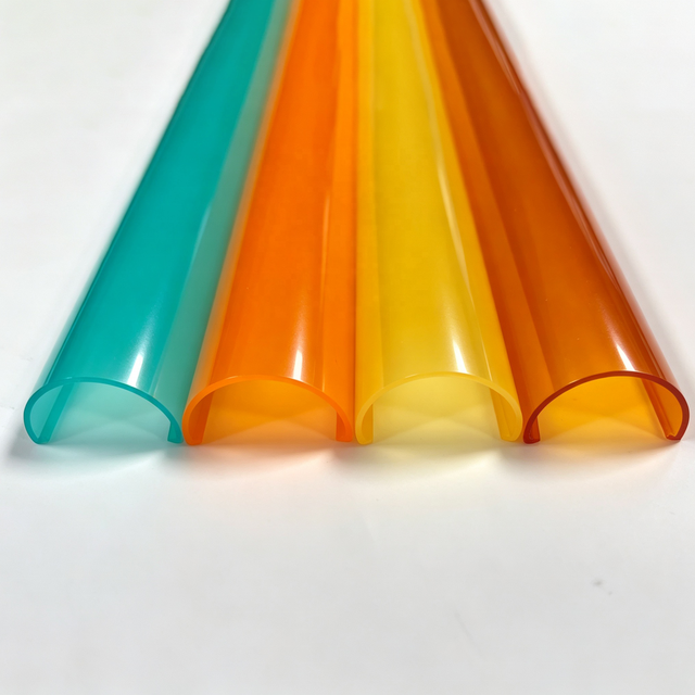 Baoming Anti-Glare PC Plastic Extrusion T5 T8 LED Light Tube Guard Linear Lighting Lamp Cover Diffuser Shade
