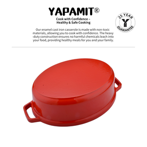 Vượt Thời Gian Cổ Điển đa năng hình bầu dục gang men soong cho người sành ăn nấu ăn - Product Image 5