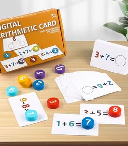 Tarjetas de Aritmética Digital para Aprender Matemáticas, Juguete Educativo Temprano de Madera, Personalizable, Venta Caliente - Product Image 3
