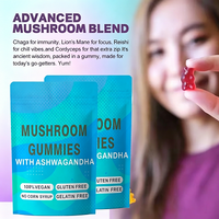 Gummies de champignons crinière de lion à marque privée OEM, supplément végétalien pour le soutien cérébral