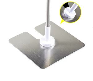 Stand teleskopik logam tinggi dapat diatur untuk Display Pop Display Poster promosi tipe L untuk karton iklan Supermarket - Product Image 4