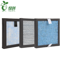 Filter karbon 3-in-1 pra-hepa, pengganti lipatan Mini HEPA PM 2.5 ozon untuk pemurni udara kondisi baru efisiensi tinggi