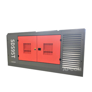 Compressore d'aria a vite lubrificato con motore diesel Cummins 1000CFM 24Bar ad alta pressione portatile per trivellazione miniere e pozzi d'acqua - Product Image 1