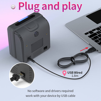 Escáner de Código de Barras Integrado USB GTCODESTAR, Escáneres Omnidireccionales de Imagen 2D, Lector de Código de Barras con Cable 1D, Escáner de Código de Barras QR de Escritorio