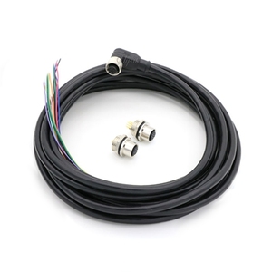 ชุดสายเคเบิลแบบมุมฉาก M12 12 ขั้ว สำหรับการติดตั้งแบบประหยัดพื้นที่ - Product Image 1