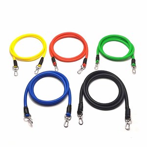2023 Dropshipping Fitness Gym <b>Workout</b> Equipment Pilates Tubes Elastic <b>Bands</b> 11 Pack Resistance <b>Bands</b> - Product Image 4