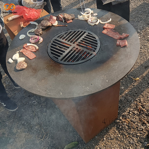 Parrilla Kamado de Acero Corten Gnee Garden con Carrito, Barbacoa para Exteriores con Encendido Automático, Superficie de Cocción de 692 Pulgadas Cuadradas, Acabado Mate Moderno - Product Image 6