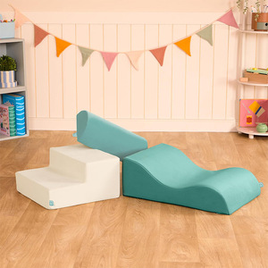 Structure de jeu en mousse multifonctionnelle pour enfants, toboggan d'escalade, forme géométrique, jouet d'intérieur unisexe - Product Image 2