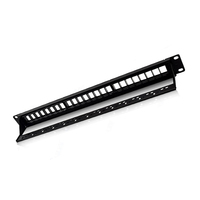 Panel Patch UTP 1U 19 Inch 24 Port Grosir Pabrik, Panel Patch Kosong, Panel Patch Tanpa Kabel