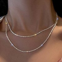 Bijoux fantaisie colliers collier multicouche délicat serpent torsadé corde colliers pour femmes nouveauté 2023