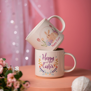 Life Word Custom 350ml <strong>Easter</strong> New Bone Water <strong>Cup</strong> Cute Big Belly Mug Round Rabbit logo Tasse Cafe China Ceramic <strong>Cup</strong> Wholesale - Product Image 3