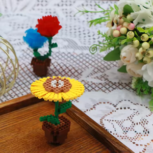 Productos ecológicos 2021 ABS micro bloques juguetes 2020 planta Serie educativa DIY mini nanobloques - Product Image 4