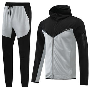 Customized 100 Cotton Baggy <b>Fleece</b> Oversized Hoodie Jogger Set Men 2-Piece Sweatsuit Winter High Quality Blank - Product Image 2