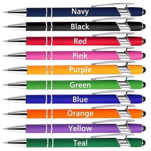 High Quality Promotional 2-in-1 Multi-function Soft Touch Screen <b>Pen</b> New Ball for Stylus and Custom Logo Metal Ballpoint <b>Pens</b> - Product Image 2