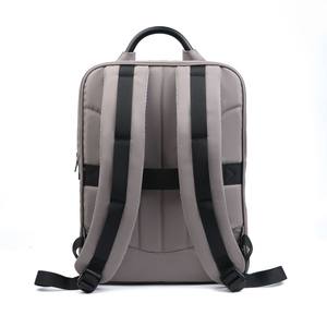 Mochila de negocios sencilla y elegante para hombre, bolsa impermeable para ordenador portátil de 20-35L para viajes, estudiantes universitarios, Color gris sólido - Product Image 1