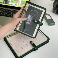 Papeterie Japonaise Premium, Cahier Esthétique Format A5 à Couverture Souple et Spirale - Agenda 2025, Journal de Gratitude pour Étudiants