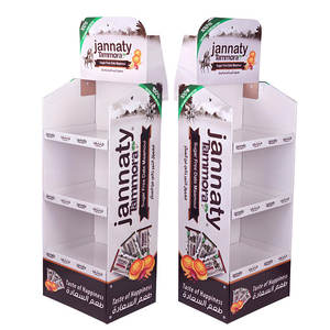 Su misura di alta qualità cartone ondulato PDQ Stand espositore Rack con materiali riciclati che svaniscono stampa lamina d'oro - Product Image 4