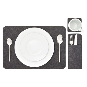 Bán buôn cảm thấy placemats đầy màu sắc khuôn mẫu cảm thấy placemat Bộ phong cÁch bảng RUNNERS cho ăn trang trí nội thất - Product Image 3