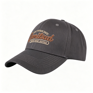 Casquettes de haute qualité avec logo brodé original, casquettes de baseball à visière en daim - Product Image 1