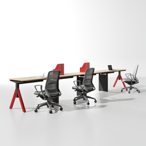 Diseño de muebles de madera, escritorio de oficina moderno para 6 personas, precio de estación de trabajo de oficina - Product Image 2