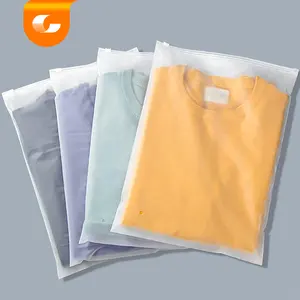 Saco de correio Ziplock para roupas com logotipo de marca personalizado por atacado na China para embalagens de roupas transparente