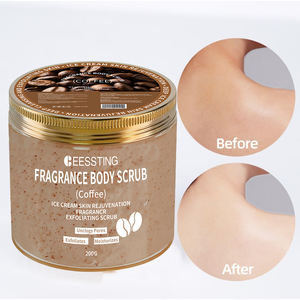 Crema Exfoliante Hidratante y Blanqueadora para Piel Grasa y Frescura Durante Todo el Día, Crema Facial y Corporal con Aroma a Café - Product Image 1