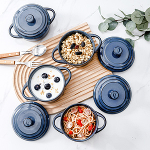 Bán Hàng Nóng Thiết Kế Bắc Âu Gốm Mini Soong Nồi Với Nắp Lò An Toàn Đồ Nấu Nướng Để Nướng - Product Image 5