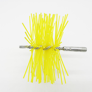 Kit de nettoyage pour <span class=keywords><strong>cheminée</strong></span> et conduit de ventilation de sèche-linge, avec brosse rotative en fil d'acier pour tuyaux de poêle domestique et accessoires - Product Image 2