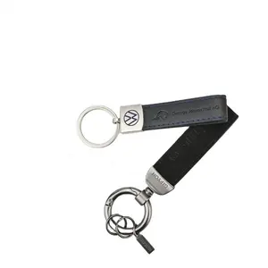 Chwholesale Leather Smart Keychain Mini Keychain Compact Key Decorative Holder Clip Home Metal Key Clip Aluminum Keyring