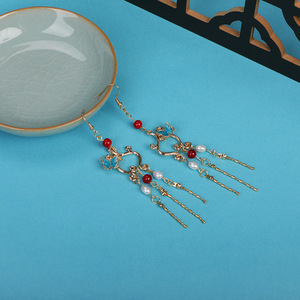 25 Nuevos Accesorios para el Cabello Hechos a Mano con Diseño Original, Corona de Cabello Estilo Cloisonné, Set de Maquillaje con Borlas, Tocado Hanfu - Product Image 3