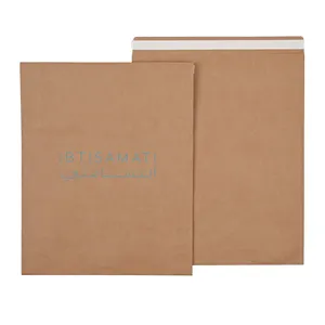 Borsa di spedizione in carta Kraft 180G supportata per essere personalizzata con stampa borse per corriere