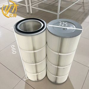 Cao hiệu quả chống tĩnh xếp li Bộ lọc không khí Cartridge Dust Collector bụi công nghiệp loại bỏ Made polyester sợi Bộ lọc không khí - Product Image 3