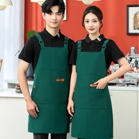 Tablier en toile style coréen pour barista et fleuriste, durable, lavable, sans manches, pour coiffeur et artiste floral, idéal pour la restauration