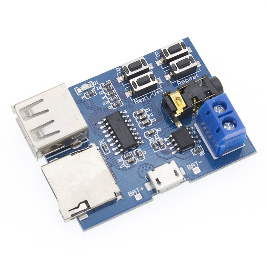 TF Card U Disk <strong>MP3</strong> Format <strong>Decoder</strong> Board Module Amplifier Decoding Audio Player