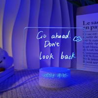 2024 nouveaux produits uniques client faveurs bricolage créatif Led acrylique tableau d'affichage bébé enfants tableau d'écriture bloc-notes