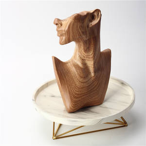 Artisanat abstrait <span class=keywords><strong>visage</strong></span> humain Figures Statues Sculptures maison salon géométrique décoration bureau accessoires cadeaux décor à la maison - Product Image 3