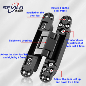 مفصلة أثاث مخفية من الفولاذ من سيفيلو بإغلاق ناعم، صامتة ومتينة بتصميم صناعي متعدد الزوايا للمطبخ وغرفة الطعام وغرفة المعيشة - Product Image 6