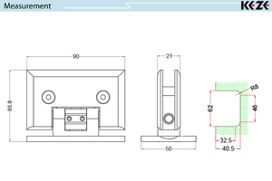 French Style Frameless <strong>Pivot</strong> Shower Glass Door Hinges Elegant and Modern Door &amp; Window <strong>Hardware</strong> - Product Image 4