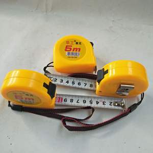 Mètre à ruban en acier Huagong Sake 5M, métrique, à retour automatique, avec cordon, pour la construction et la menuiserie - Product Image 1