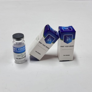 <span class=keywords><strong>10ml</strong></span> rõ ràng vô trùng lọ với cao su Stopper tùy chỉnh in logo <span class=keywords><strong>10ml</strong></span> lọ hộp và nhãn dán không thấm nước - Product Image 1