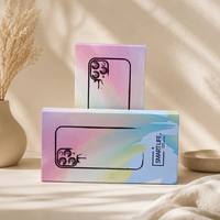 Emballage de cas de téléphone au détail d'usine boîte de téléphone portable haut de gamme couvercle de couleur mélangée et boîtes de papier de base pour téléphone portable