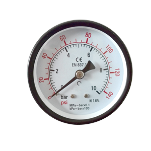 Manômetro de Ar Comprimido HF 1.5\" (40mm) Preto em Aço, 10 <span class=keywords><strong>Bar</strong></span> - Direto da Fábrica - Product Image 1