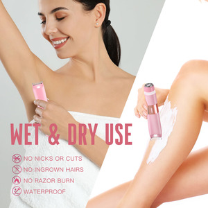 2105 Appareil d'épilation du visage 2 en 1 pour femmes, épilateur pour l'épilation du corps, rechargeable par USB, étanche - Product Image 3
