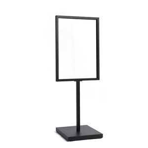 M18024 áp phích hiển thị biển quảng cáo hiển thị <span class=keywords><strong>menu</strong></span> kim loại đứng giá rẻ đồ trang sức hiển thị kim loại đứng - Product Image 1