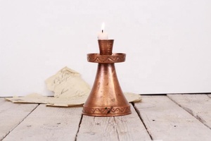 Portavelas de cobre martillado a mano moderno, decoración del hogar, soporte de palillo de vela, acabado de moda, portavelas de lujo de buena calidad - Product Image 2