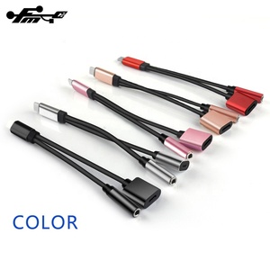 <span class=keywords><strong>Cable</strong></span> <span class=keywords><strong>adaptador</strong></span> divisor de Audio 2 en 8 pines macho <span class=keywords><strong>a</strong></span> 3,5mm para <span class=keywords><strong>iphone</strong></span>, Conector de auriculares - Product Image 2