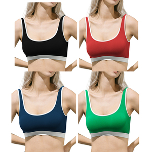 Amriy có thể tháo rời độn Nylon liền mạch thể thao áo ngực cho phụ nữ thấp hỗ trợ U trở lại không dây phòng tập thể dục thể dục đồ lót phí<span class=keywords><strong>a</strong></span> trước thoáng khí - Product Image 6