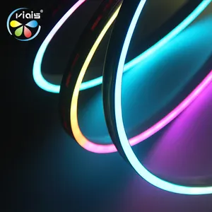 6x12 мм/8x16 мм полноцветная цифровая Адресуемая светодиодная ультра тонкая Неоновая Гибкая веревка светодиодная неоновая лента