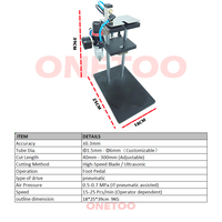 Machine de découpe de tubes en plastique pour pompes de parfum et de lotion en forme de V ONETOO, coupe-tubes pour pompes de shampoing et de parfum
